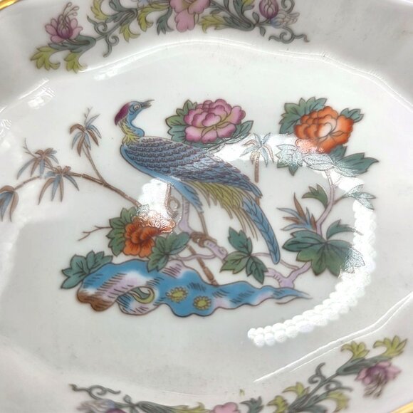 Wedgwood Kutani Crane Bone China Oval Trinket Dish - Picture 4 of 6
